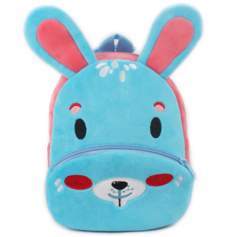 3D Fashion Children School Bags Cartoon Print Plush Kids Backpack Kindergarten Boys And Girls School Bags Mini Backpack Book Bag