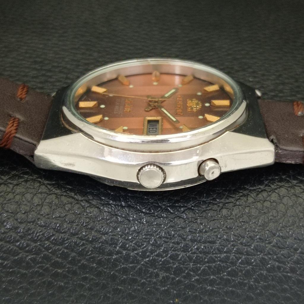 VINTAGE ORIENT AUTOMATIC 46943 JAPAN MENS ORIGINAL DIAL WATCH A701895-5 R207-a701895