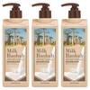 Milk Baobab Perfume Shampoo White Musk Scent 500ml 3 Pcs