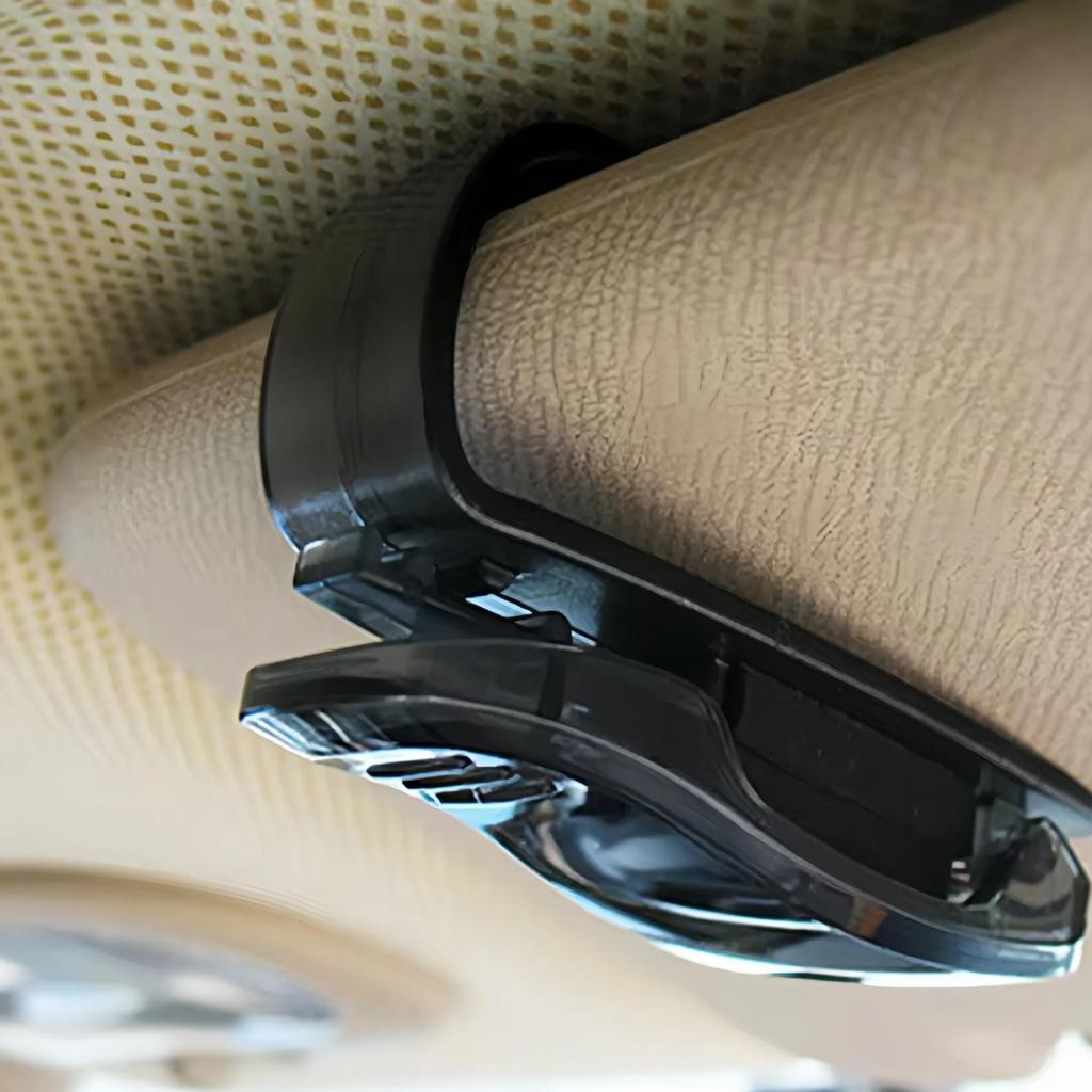 1/2/4 szt. Modny Uchwyt na Okulary Przeciwsłoneczne do Osłony Przeciwsłonecznej Samochodu, Pudełko do Przechowywania Okularów w Samochodzie, Łatwy w Montażu, Wielofunkcyjny Design, Akcesoria do Wnętrza Samochodu