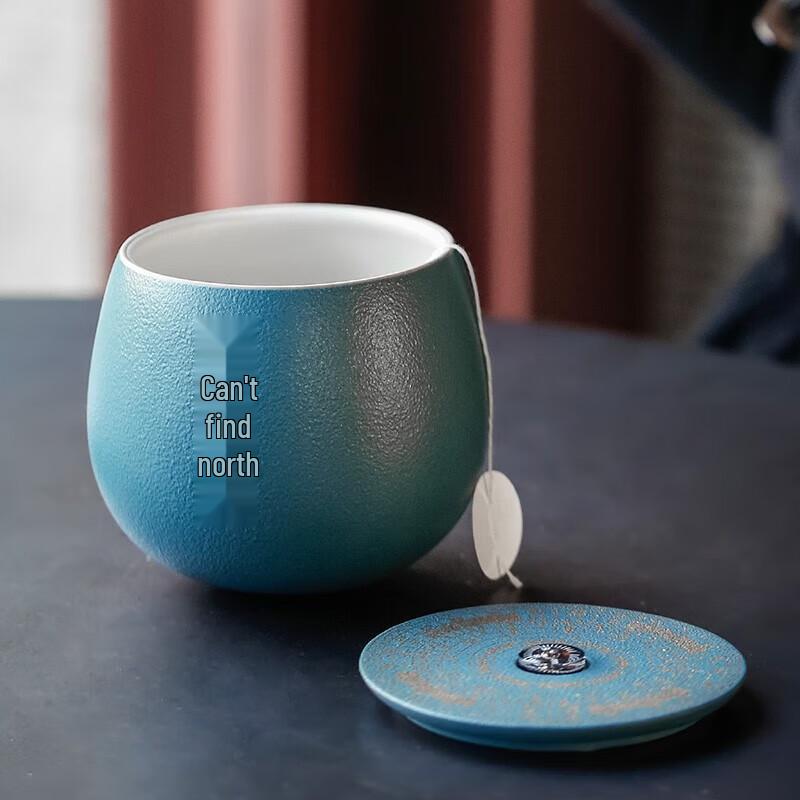 Edenus Ethereal Blue Glaze Ceramic Tea Cup