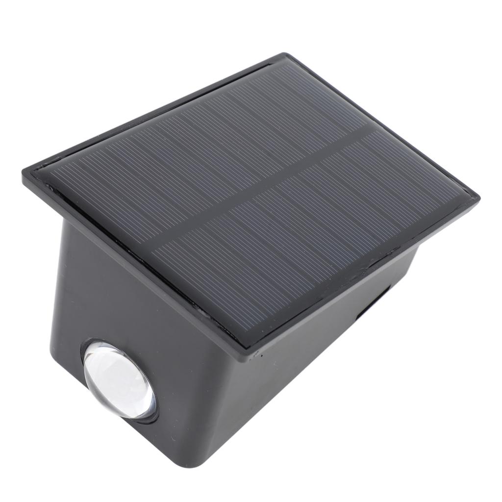 Solar Wall Lights Waterproof Decorative Outdoor Up and Down Fence Light for Yard Garden Warm Light