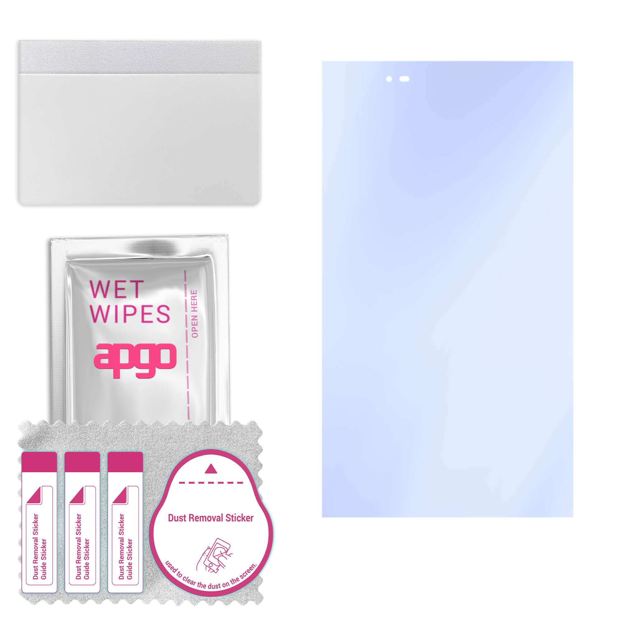 

apgo Ultra-Clear 9H Hybrid protective glass compatible with Lenovo Tab3 8 Plus, flexible nano glass, great replacement for tempered glass, scratch-res