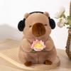 Cute Plush Toy Stuffed Soft Animals Peace & Love Capybara Doll Fluffy White-face Monkey Toy Kids Toys Birthdat Gifts