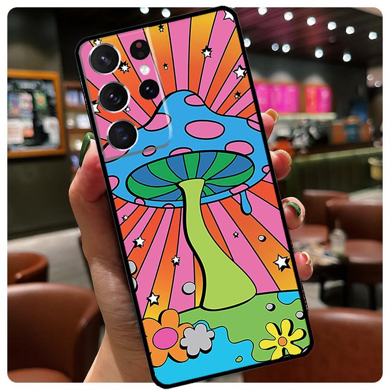 Trippy Indie  Y2K Aesthetic Phone Cover For Samsung Galaxy S23 S21 S22 Ultra S20 FE Note 20 Note 10 S8 S9 S10 Plus Case