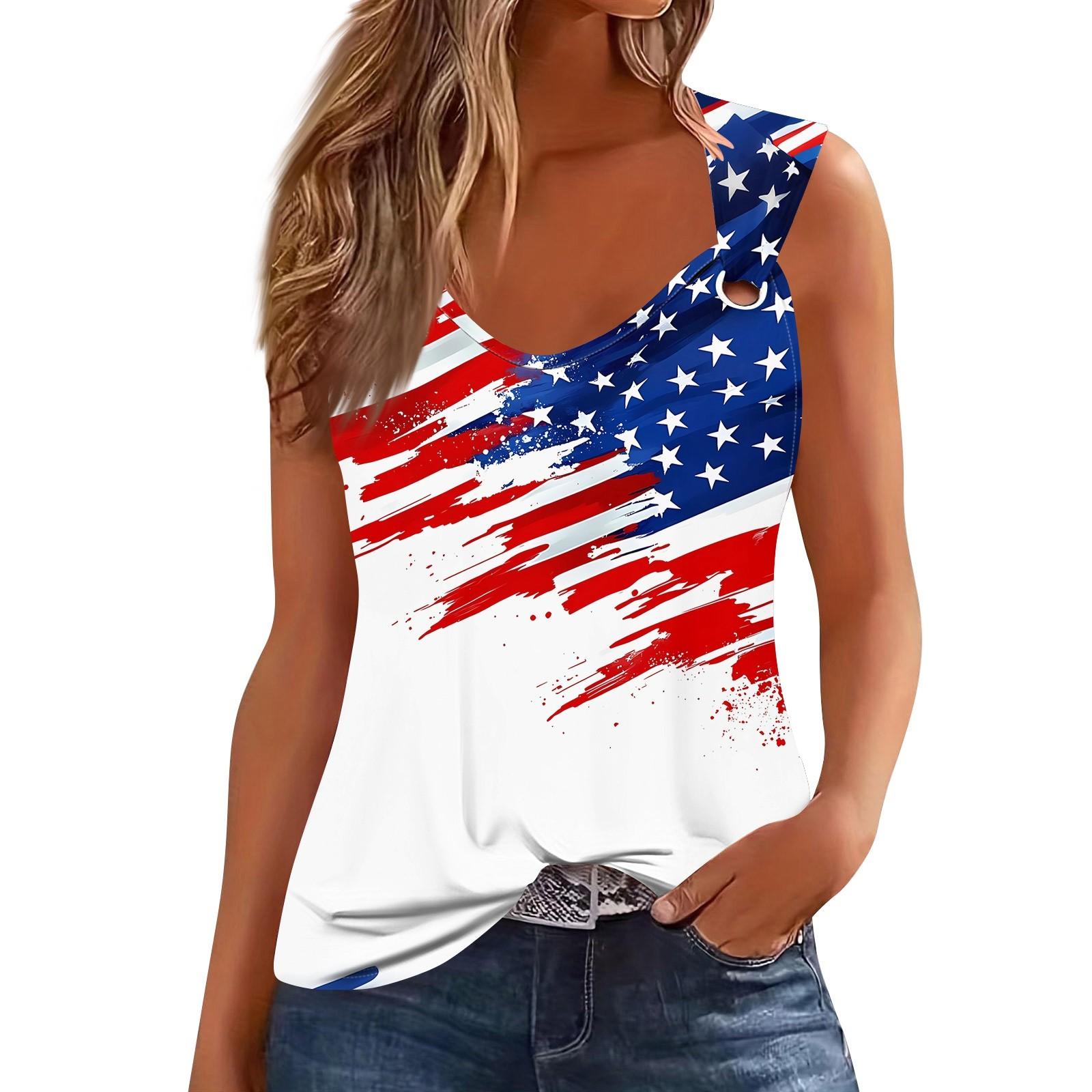 

Womens Tank Top V Neck Basic Printed Casual Flowy Sleeveless Deep Side Cut Tops For Women XXL білий