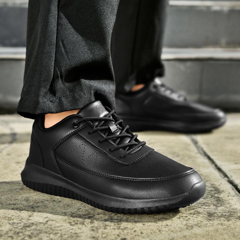 Chef Shoes Four Season Light Non-Slip Oil-Proof Waterproof Plus Size Men'S Kitchen Work Shoes Fashion Casual Garden Men'S Shoes