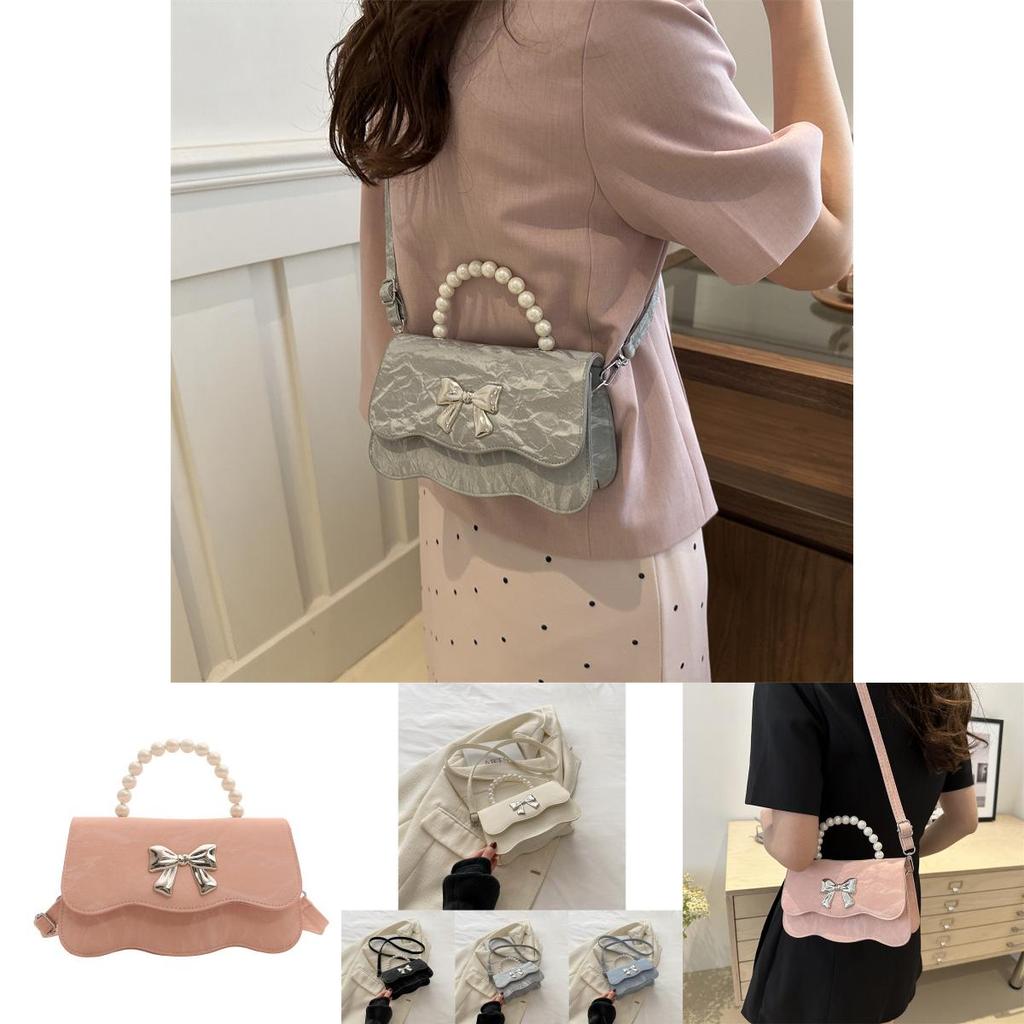 Fashionable Pu Leather Handbag Trendy Street Style Small Square Bag For Daily Use