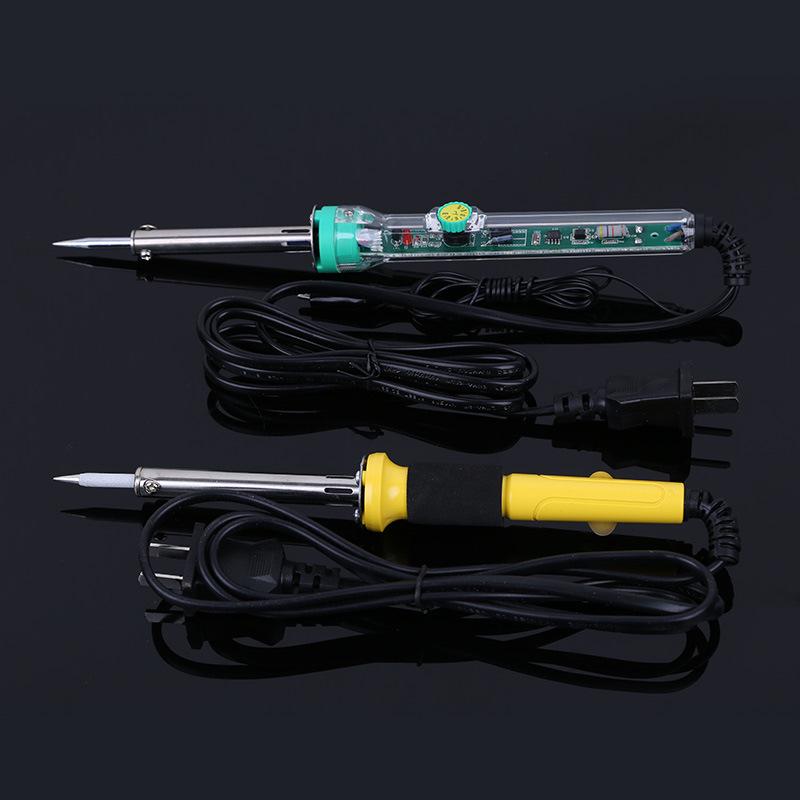 Golden Monkey Portable Mini Soldering Iron with Plastic Handle - Flat Head, Multi-Specification, Safety-Enhanced.