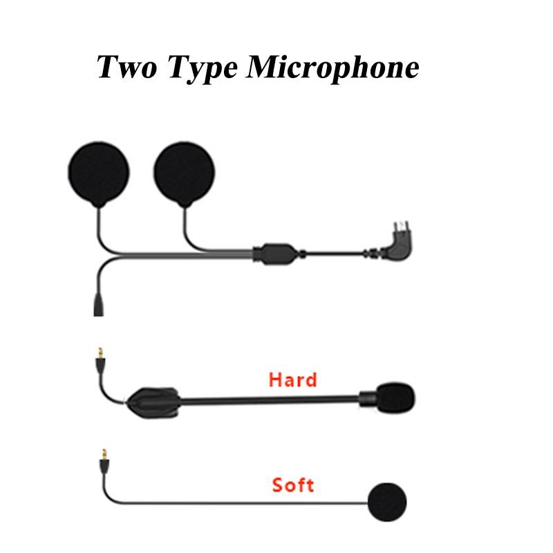 M3 Motorcycle Group Intercom Helmet Accessories M3 WIFI Recorder Original Parts Soft Hard Microphone Headset Clip Replacements Helmet Communication 7