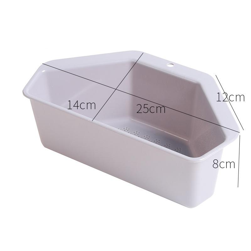Convenient Kitchen Triangle Sink Organizer Multifunctional Vegetable Fruit Sink Filter Storage