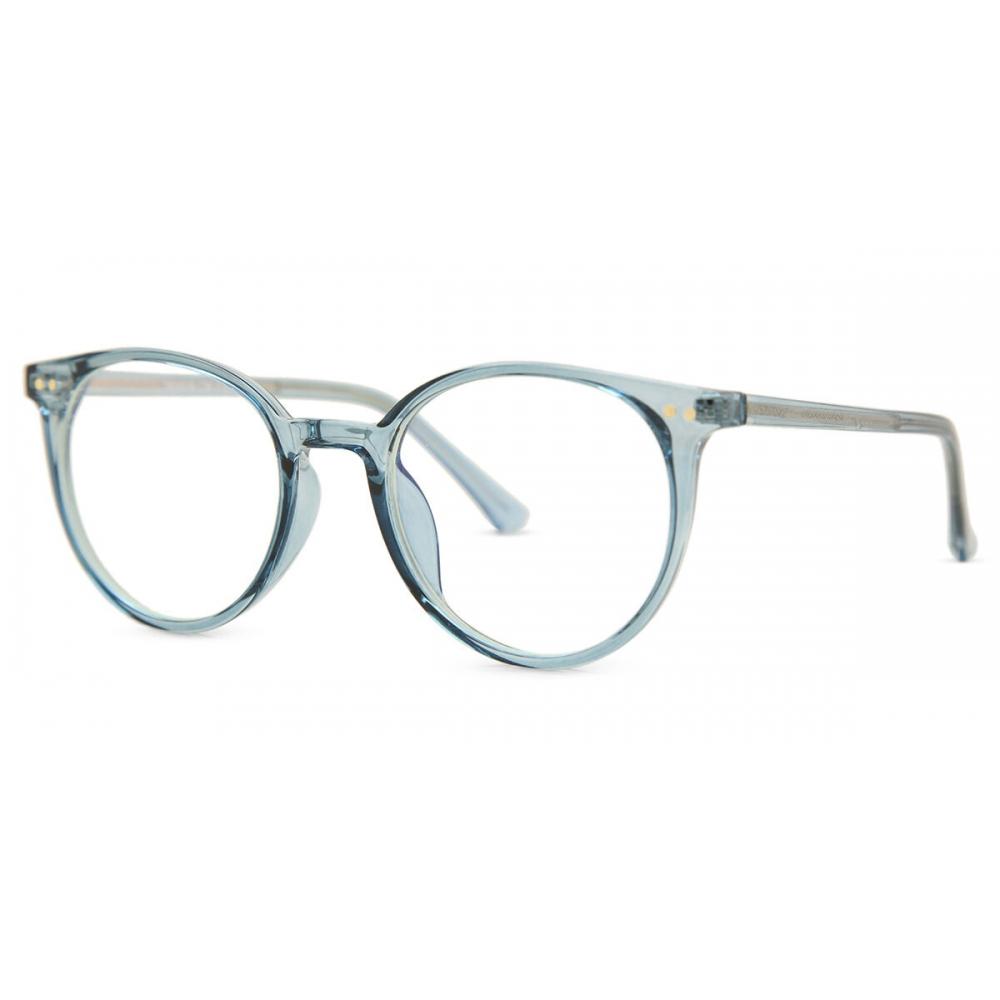 Full Rim Oval Transparent Blue Smartbuy Collection Clydel G30039 C26 Fashion Unisex Eyeglasses