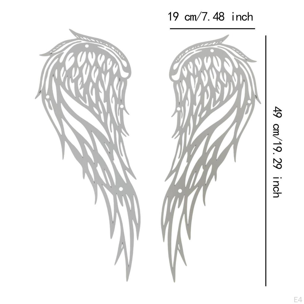 1 paar Engel Flügel Metall Wand Kunst Kunstwerk Dekoration Handwerk Ornament Hängen Dekor für Innen
