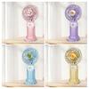 Cartoon Animal Handheld Fan 3 Speed Adjustable USB Rechargeable Summer Cooling Fan with Phone Holder Portable Travel Mini Personal Desk Fan