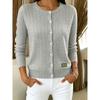**Cardigan da Donna a Maglia con Bottoni, Color Block, Design con Bavero, Giovanile, Versatile, Manica Lunga, Comodo, Stile Casual, Maglione**