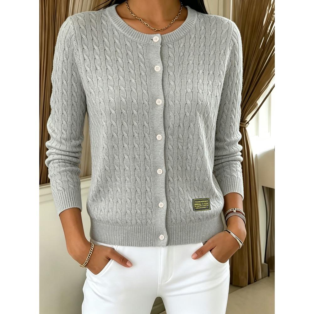 **Cardigan da Donna a Maglia con Bottoni, Color Block, Design con Bavero, Giovanile, Versatile, Manica Lunga, Comodo, Stile Casual, Maglione**