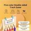 Baby Color Math Toy Double Side Color Matching Spell Words Children Early Educational Wooden Toy Baby Monterssori Preschool Toy