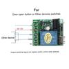 433Mhz Universal Gate Remote Control DC 12V 10A Relay Receiver Wireless Radio Frequency Learning Remote Control for Gate LED Garage Door