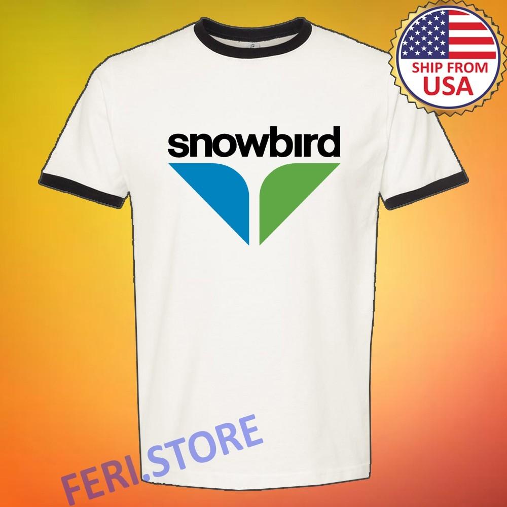 

Snowbird Ski Resort Tourism Men s Ringer Black Size S to 3XL 3XL