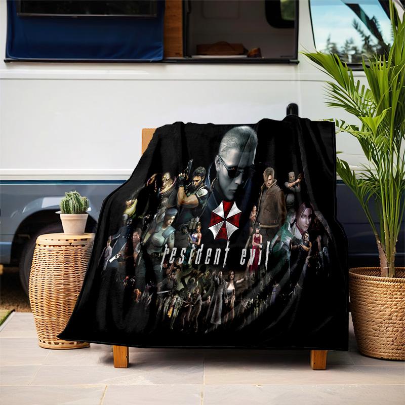 The sci-fi game Resident Evil features the Umbrella Corporation blanket a soft home furnishing nap decoration a warm Sherpa blanket for all seasons U6
