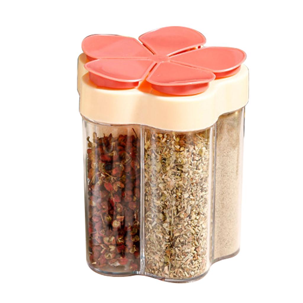 Contenitori per Spezie da Viaggio 5 in 1 Ermetici Contenitori per Condimenti da Viaggio Scatola Portatile per Condimenti da Campeggio per Barbecue Picnic