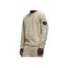 Stone Island FW24 Letter Logo Pullover Crewneck Long Sleeve Sweatshirt Men sweatshirt Beige 811562420-V0097