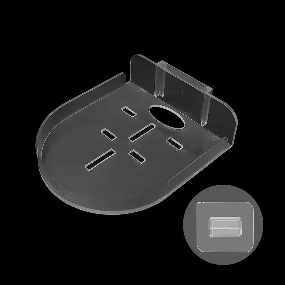 Xiaomi Small Security Camera Wall Mounting Bracket Acrylic Surveillance Camera Holder Self Adhesive Shelf for Speakers Baby Monitors