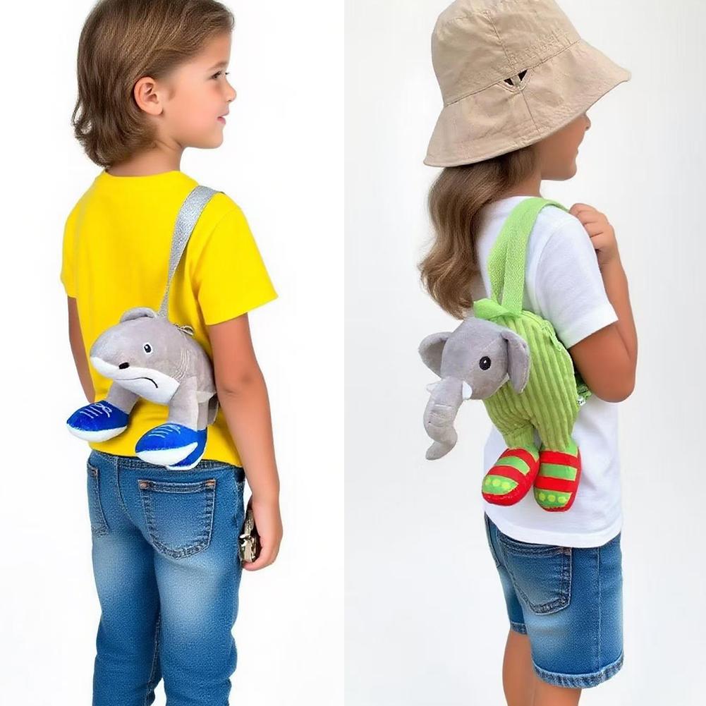 Cute Plush Backpack Brainrot Tralalero Tralala Tung Tung Tung Sahur Kids Shark Backpack Purse with Shoulder Strap