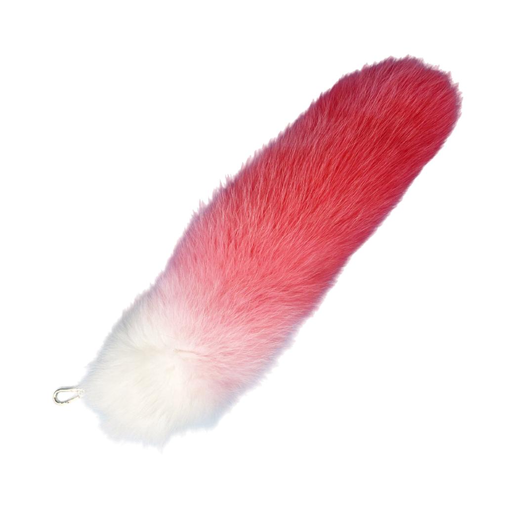 Fashionable Foxes Tail Keychain Charm Stylish Keyring Multipurpose Colorful Bag Pendant Accessory for Women Ladies