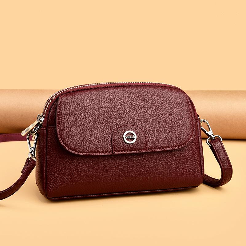 Umhängetasche mit lässiger Kontrasttextur, kleine und einzigartige Umhängetasche für Damen