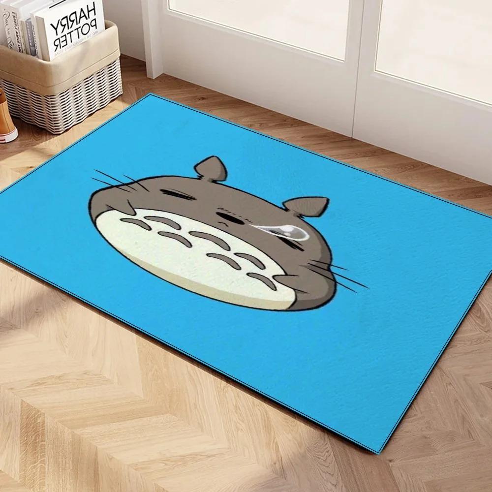 Disney Carpet Anime Cute Totoros Door Mat Living Room Kitchen Floor Bath Bedroom Entrance Carpet Non-slip Home Decor Rug