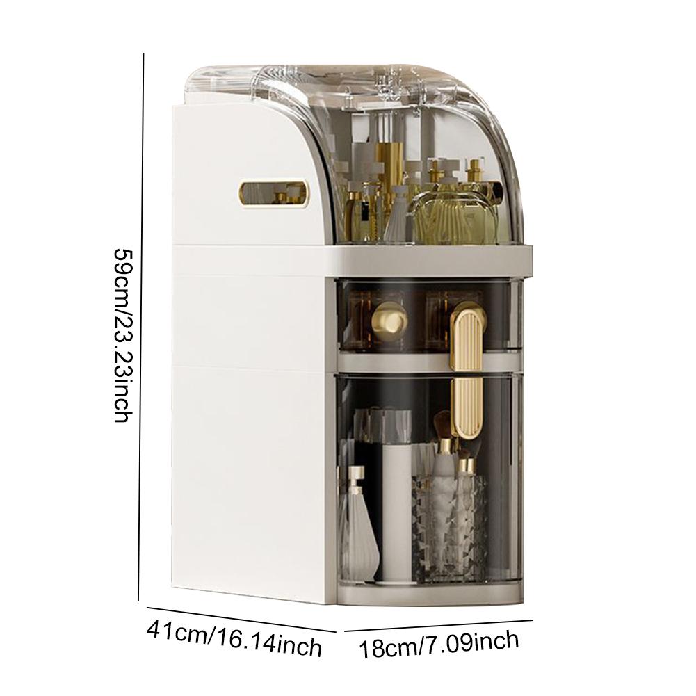 3-Tiers Bathroom Storage Cabinet Installation-Free Toilet Drawer Narrow Kitchen Organizer Rack Shelves Narrow Cabinet Storage