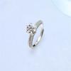 Novo Anel Moissanite Um Quilate Para Mulheres Joias Versátil Prata S925 Anéis de Diamante Ajustável Aniversário Festival Presente para Amantes