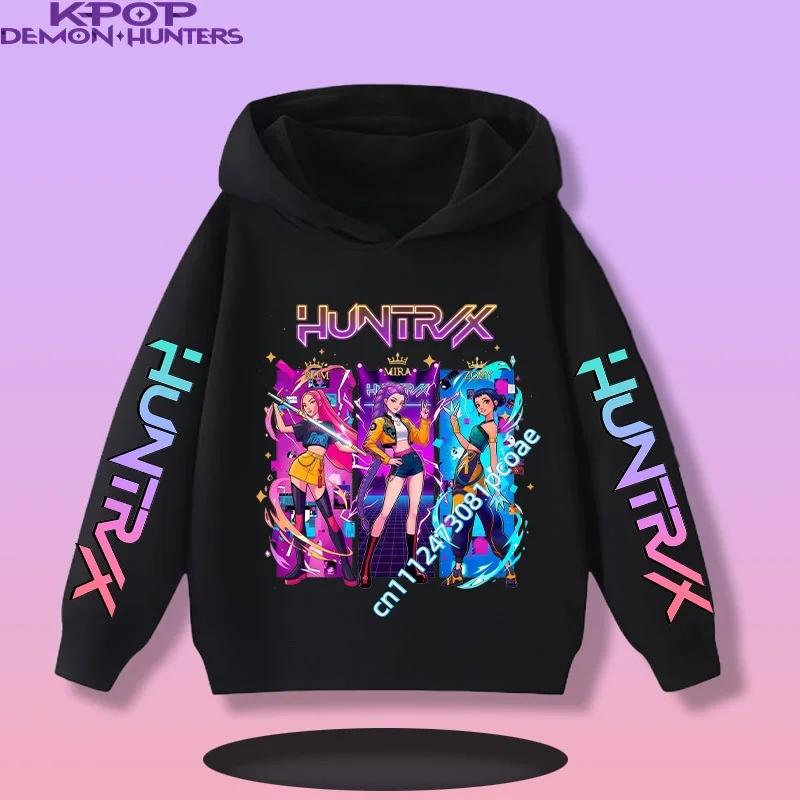 2026 New Fall and Winter New Cute Fashion Hoodie KPOP Demon Hunters Children's Sweatshirt Girls' Clothes Girls' Sweatshirt