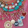 Colorful Ocean Snail starfish turtle shells Charm For Women Stainless steel Gold Color Pendant Bracelet DIY Making Jewelry