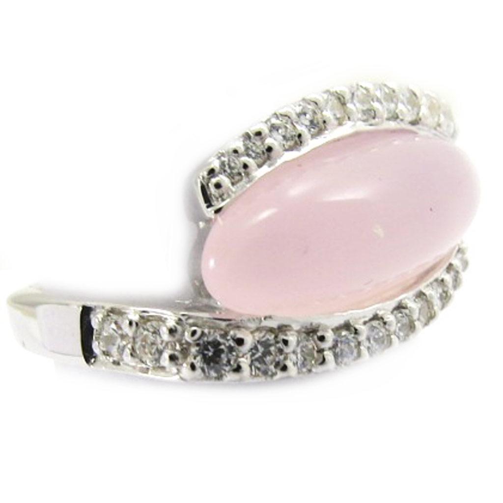 Silver Ring 'Scarlett' Pink