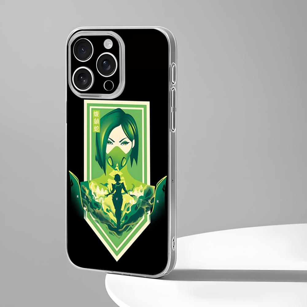 Gra Strzelanka Valorant Etui na Telefon Nowe Dla IPhone 16 15 14 12 13 11 Pro Max Mini X XR XS Plus Czarne Silikonowe Przezroczyste Etui