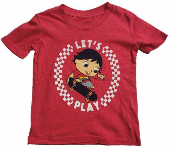 Ryan s World Red Titan Skateboarding Boys T-Shirt 2T 5T (Red) Unisex T-Shirt S