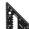 Rafter Square Tool Aluminum Alloy Triangular Ruler Protractor Carpenter Square with Jig Block for Wo