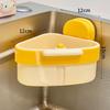 Triangular Kitchen Sink Suction Cup Drain Basket & Fruit Washer