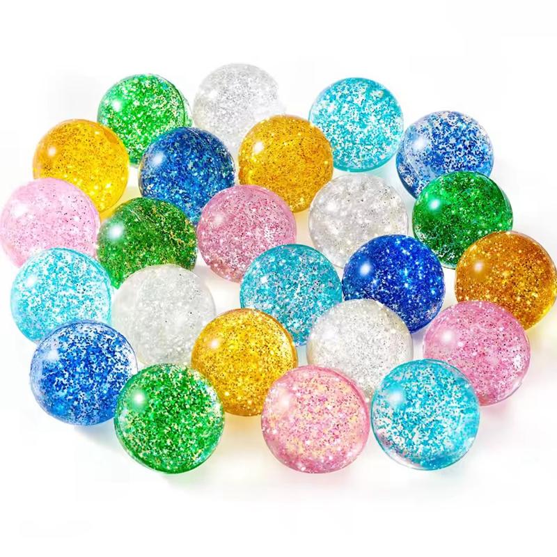 

10/20/30pcs Glitter Bouncy Balls Toy for Kids Birthday Party Favors Goodie Bag Pinata Fillers Easter Guests Gift School Rewards 10Pcs