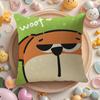 Cute Animals Cushion Cover DoubleSided Printed Organic Linen Pillow Cover Decorative for Sofa Home