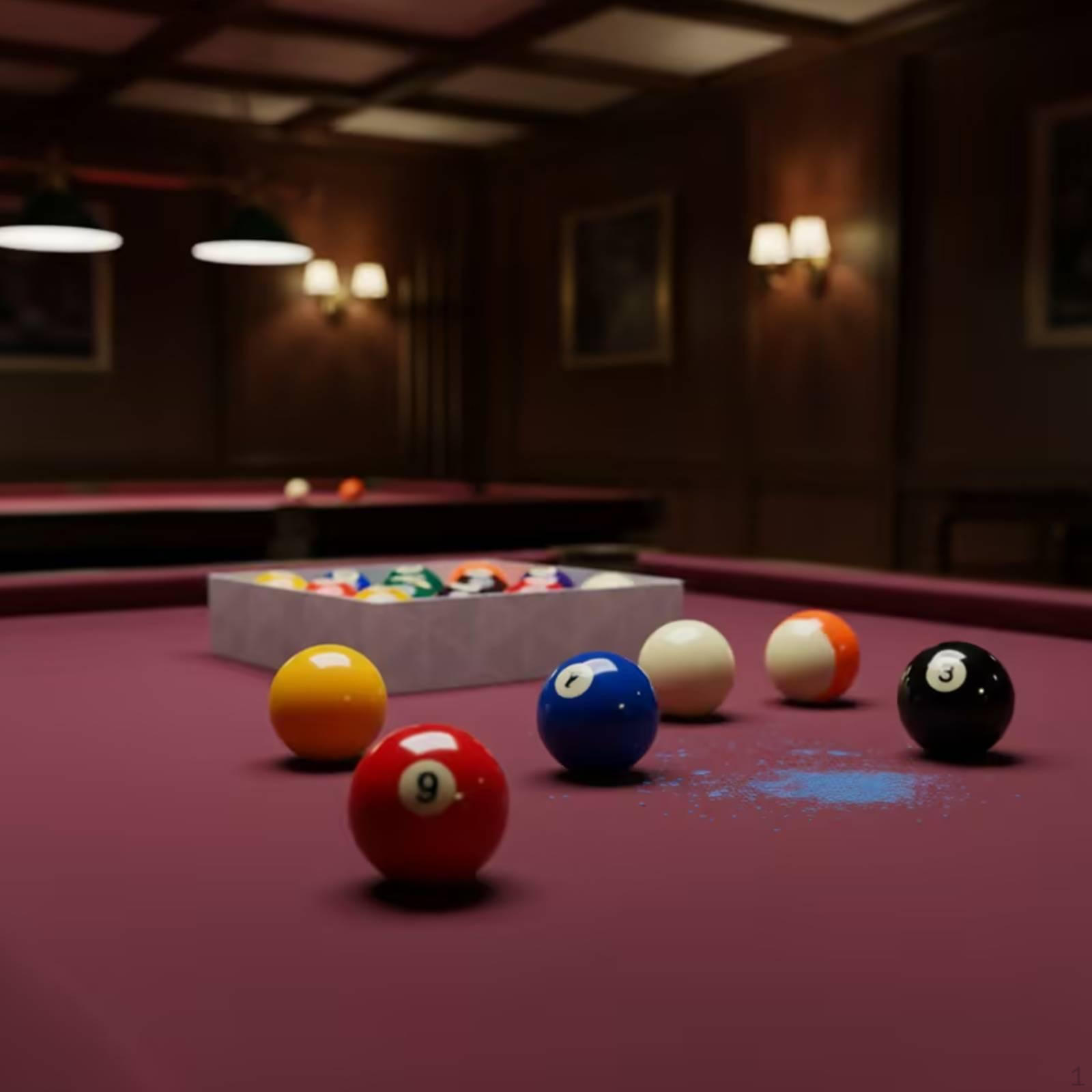16 Pieces 44 Mm Billiard Ball Set Standard Size Regulation Pool Balls for