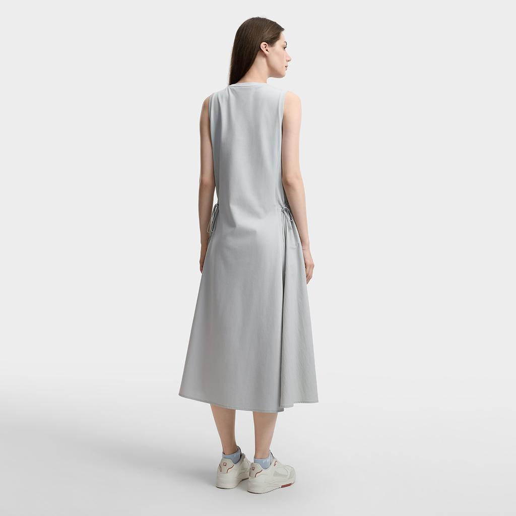 FILA White Contact Cool Simple Fashion Comfortable Sleeveless Dress Women dresses F11W623304F-GY