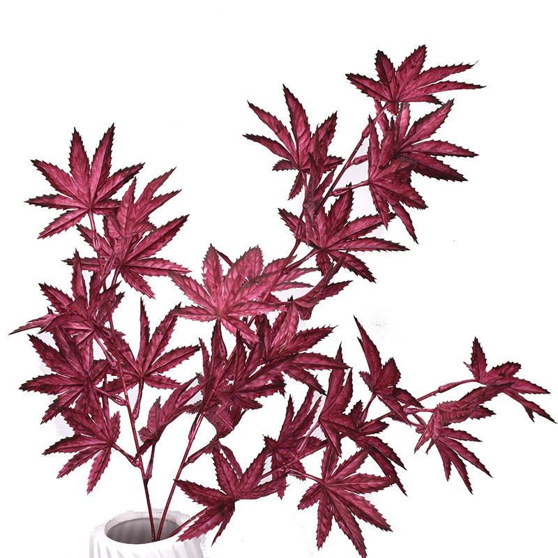 Maple Artificial Leaves Flower Wedding And Event Decor For Photography Home Use