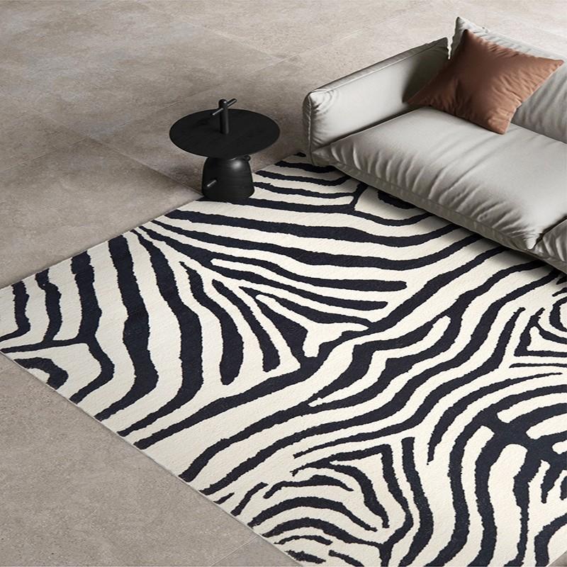 Luxury Line Teppich mit Tintenmuster, Schlafzimmer, Nachttisch, weiche Bodenmatte, Kinderkrabbel- und Spielteppich, große Teppiche, waschbar, rutschfest, Deko-Teppich