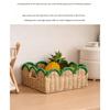 Juego de 2 Cestas de Cuerda de Papel Tejidas a Mano Contenedor de Almacenamiento Natural con Marco de Hierro para Sala de Estar Dormitorio