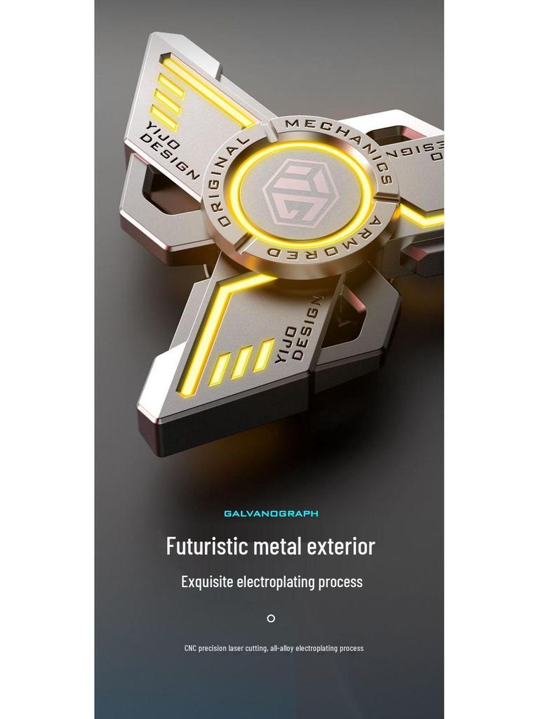 Limitierte Edition Luminous Black Tech Spinner: Stressabbau-Spielzeug für Schüler und Jungen