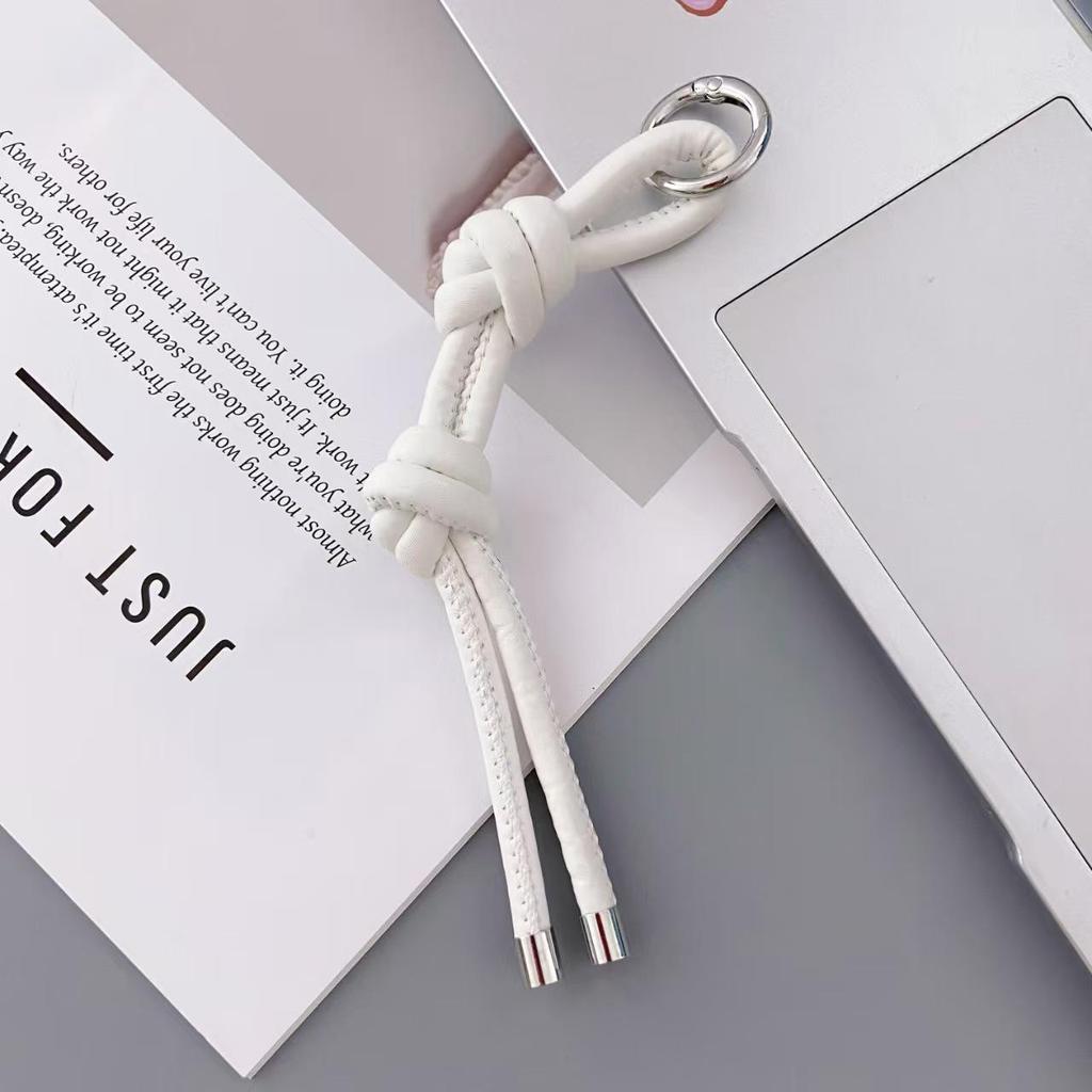 DIY Leather Weaving Car Keychain Pendant - Miu Series Bag Accessory