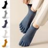 Anti-slip Five Toe Socks Mesh Low Cut Sports Socks Sweat-Absorbing Men's Five Finger Socks  Soccer